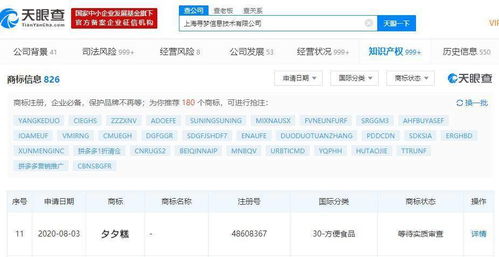 拼多多關(guān)聯(lián)公司注冊(cè)“夕夕餅”“夕夕糕”商標(biāo)，計(jì)算機(jī)軟硬件技術(shù)開發(fā)引關(guān)注